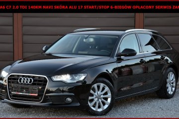 Audi A6 C7 2.0 TDI 140KM Navi Skóra Start/Stop Alu 17 6-Biegów Zamiana