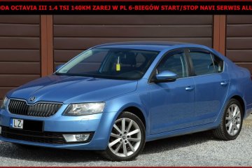 Skoda Octavia III 1.4 TSI 140KM Zarej w PL Navi 6-Biegów Alu 17 Serwis