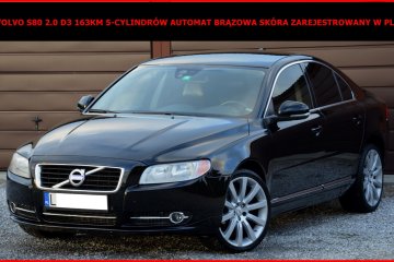 Volvo S80 II 2.0 D3 163KM 5-Cylindrów Automat Brązowa Skóra Zarej. PL