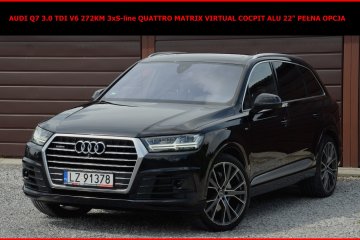 Audi Q7 3.0 TDI V6 272KM 3xS-line Matrix Ledy Virtual Cocpit Alu 22"
