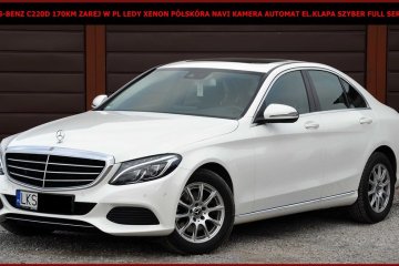 Mercedes-Benz C220D 170KM Zarej w PL Navi Kamera Ledy Xenon Automat
