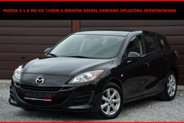 Mazda 3 1.6 MZ-CD 115KM Zamiana Opłacona Serwisowana