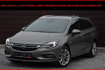 Opel Astra K 1.6 CDTI 110KM Zamiana Opłacona Serwis Navi Kamera Ledy