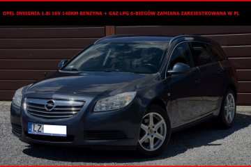 Opel Insignia 1.8i 16v 140KM Benzyna + GAZ LPG Zamiana Zarej. w PL