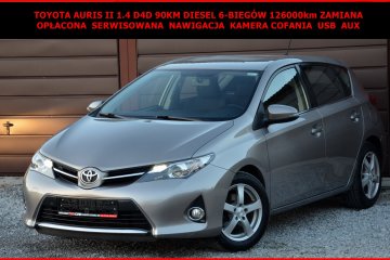 Tpoyota Auris II 1.4 D4D 90KM 6-Biegów 126tys km Zamiana Opłacona Navi