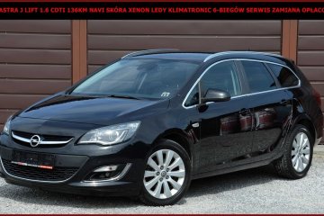 Opel Astra J Lift 1.6CDTI 136KM Navi Skóra Xenon Ledy Klimatronic Full
