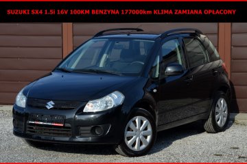 Suzuki SX4 1.5i 16V 100KM Benzyna 177tys km Klima Zamiana Opłacony