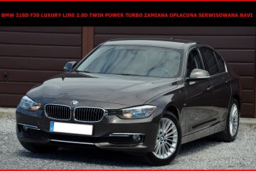 BMW 318D F30 Luxury Line 2.0D Twin Power Turbo Zamiana Opłacona