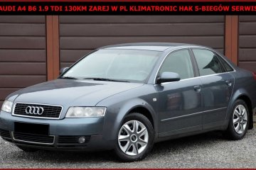 Audi A4 B6 1.9 TDI 130KM Zarej w PL Klimatronic Hak 5-Biegów Serwis