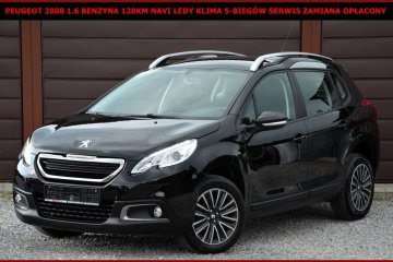 Peugeot 2008 1.6VTI 120KM Benz Navi Ledy Klima Opłacony Serwis Zamiana