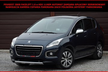 Peugeot 3008 Lift 1.6eHDI 115KM Automat Zamiana Opłacony Serwis Navi