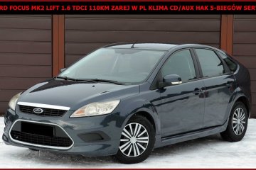 Ford Focus MK2 Lift 1.6 TDCI 110KM Zarej w PL Klima Hak 5-Biegów