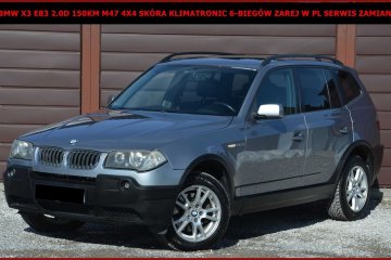 BMW X3 E83 2.0D 150KM M47 4X4 Skóra 6-Biegów Klimatronic Zarej w PL