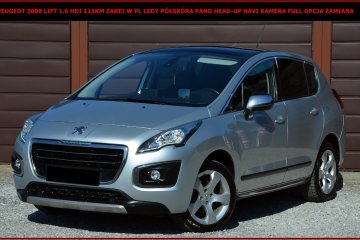 Peugeot 3008 Lift 1.6 HDI 115KM Zarej w PL Ledy Navi Kamera Półskóra