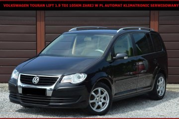 Volkswagen Touran Lift 1.9 TDI 105KM Zarej w PL Automat Klimatronic