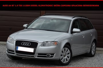 Audi A4 B7 1.9 TDI 116KM 209tys km Zamiana Opłacona Serwis Skóra