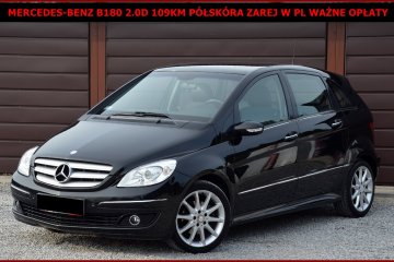 Mercedes B180 2.0 CDI 109KM Półskóra Zarej w PL Ważne Opłaty Zamiana