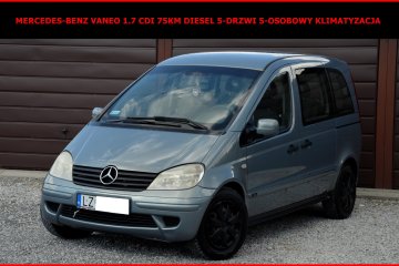 Mercedes-Benz Vaneo 1.7 CDI 75KM Klimatyzacja 5-Osobowy 5-Drzwiowy