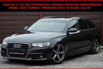 Audi A6 C7 2.0TDI CR Zamiana Opłacona Serwis Navi Kamera Pano Alu 19