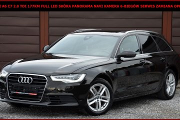 Audi A6 C7 2.0 TDI 177KM Full Led Skóra Panorama Navi Kamera El. Klapa