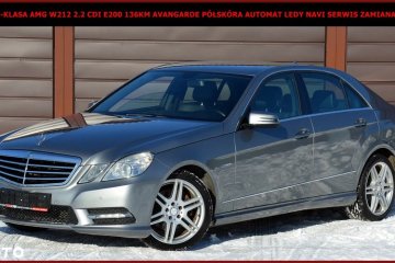 Mercedes-Benz Klasa E 200 CDI DPF BlueEFFICIENCY Automatik Avantgarde