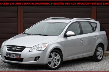 Kia Ceed 1.6 CRDI 116KM Klimatronic 5-Biegów Usb Aux Opłacony Zamiana