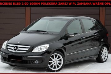 Mercedes B180 2.0 CDI 109KM Półskóra Zarej w PL Ważne Opłaty Zamiana