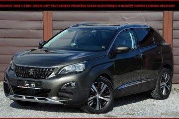 Peugeot 3008 2.0 HDI 150KM Ledy Navi Kamera Półskóry Klimatronic