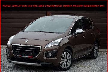 Peugeot 3008 Lift Style 1.6 Blue HDI 115KM Zamiana Opłacony Serwis