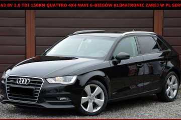 Audi A3 8V 2.0TDI 150KM 4X4 Quattro Navi 6-Biegów Klimatronic Serwis