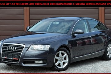 Audi A6 C6 Lift 2.0 TDI 136KM Navi Bose Skóra Klimatronic 6-Biegów