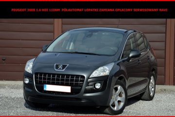 Peugeot 3008 1.6 HDI 110KM Automat Łopatki Navi Serwisowany