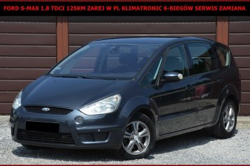 Ford S-Max 1.8 TDCI 125KM Zarej w PL Klimatronic 6-Biegów Serwis