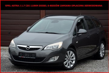 Opel Astra J 1.7 CDTi 110KM  Zamiana Opłacona Serwis