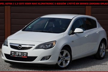 Opel Astra J 1.3CDTI 95KM Navi Klimatronic 170tyś km Zamiana Opłacona