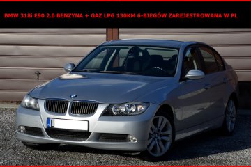 BMW 318i E90 2.0 Benz+Gaz LPG 6-Biegów Zamiana Zarej. w PL