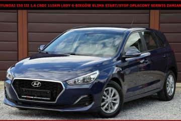 Hyundai I30 1.6CRDI 115KM Ledy Klima Start/Stop Asystent Pasa Opłacony